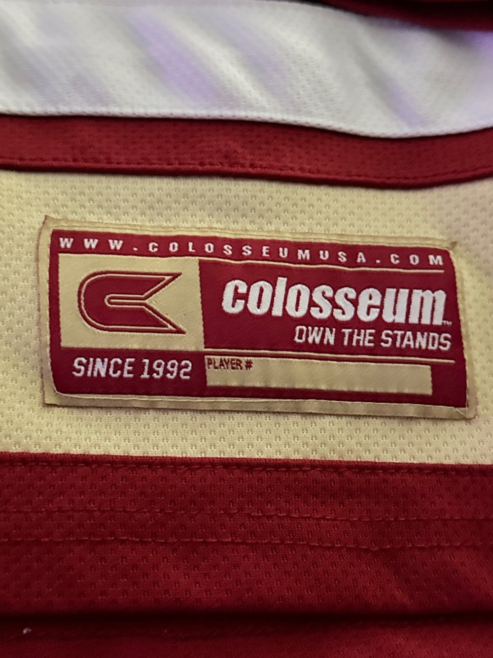 DU Denver Pioneers Lace-Up Hockey Jersey Maroon Crimson Size Medium